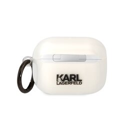 Беспроводные наушники Karl Lagerfeld 3D Logo NFT Karl Head TPU Case for Airpods Pro White цена и информация | Наушники | kaup24.ee