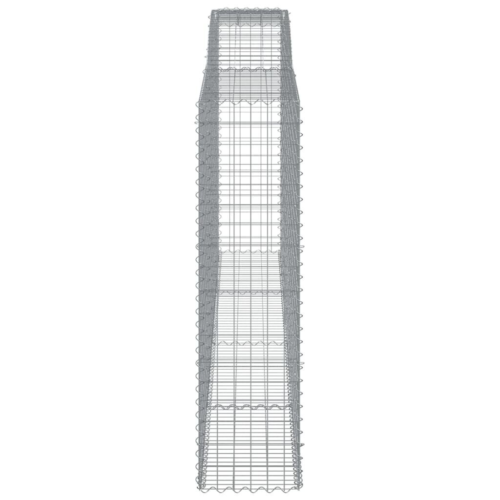 vidaXL kaarekujulised gabioonkorvid 5 tk, 400x50x180/200 cm, raud цена и информация | Aiad ja tarvikud | kaup24.ee