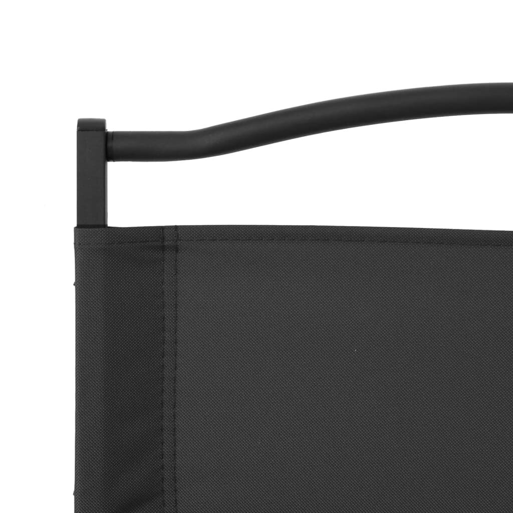 vidaXL matkatoolid 2 tk, must, 54 x 43 x 59 cm, oxford-kangas hind ja info | Aiatoolid | kaup24.ee