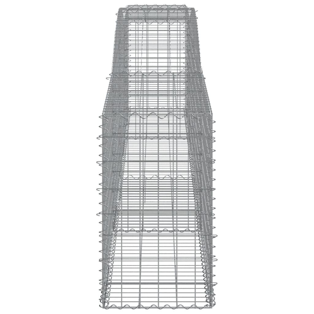 vidaXL kaarekujulised gabioonkorvid 6 tk, 400x50x80/100 cm, raud hind ja info | Aiad ja tarvikud | kaup24.ee