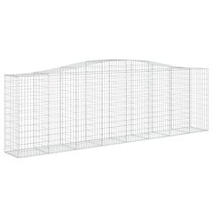 vidaXL kaarekujulised gabioonkorvid 9 tk, 400x50x120/140 cm, raud hind ja info | Aiad ja tarvikud | kaup24.ee