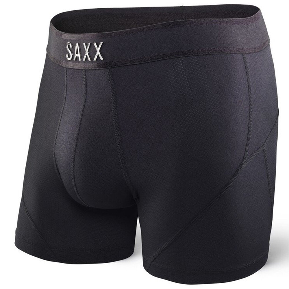 Meeste bokserid, Saxx Kinetic Boxer Brief, Mustout 49476-548 цена и информация | Meeste aluspesu | kaup24.ee