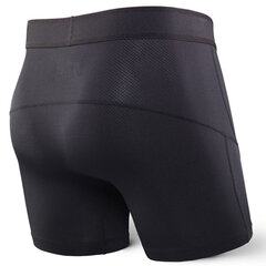 Meeste bokserid, Saxx Kinetic Boxer Brief, Mustout 49476-548 цена и информация | Мужские трусы | kaup24.ee