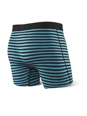 Meeste bokserid, Saxx Vibe Boxer Brief, Must - Space Hiker Stripe 49499-600 цена и информация | Мужские трусы | kaup24.ee