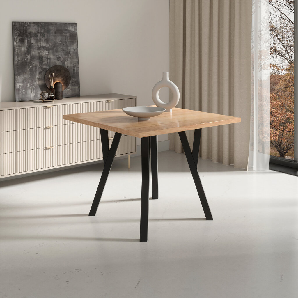 Köögimööbli komplekt ADRK Furniture 83 Rodos, sinine/pruun цена и информация | Söögilauakomplektid | kaup24.ee