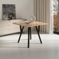 Köögimööbli komplekt ADRK Furniture 83 Rodos, sinine/pruun hind ja info | Söögilauakomplektid | kaup24.ee