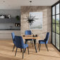 Köögimööbli komplekt ADRK Furniture 83 Rodos, sinine/pruun hind ja info | Söögilauakomplektid | kaup24.ee
