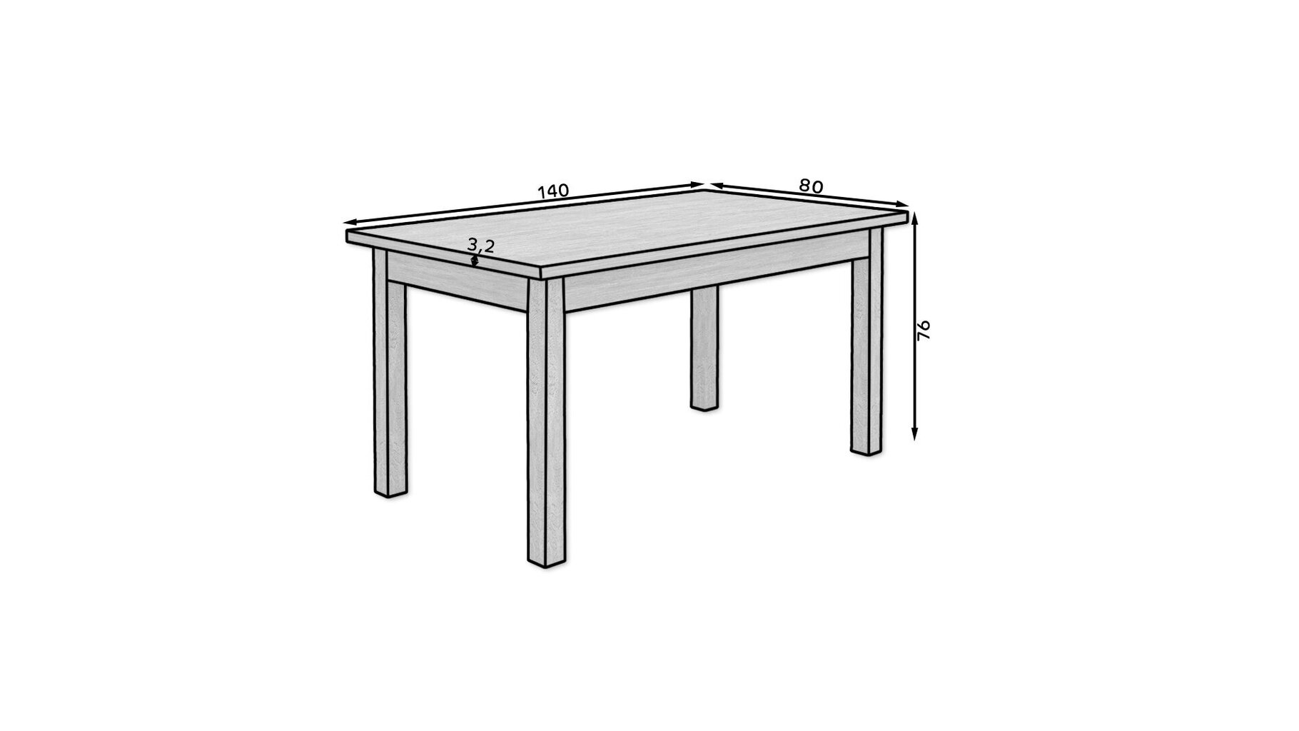 Köögimööbli komplekt ADRK Furniture 82 Rodos, sinine/pruun цена и информация | Söögilauakomplektid | kaup24.ee