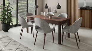 Köögimööbli komplekt ADRK Furniture 82 Rodos, hall/pruun цена и информация | Комплекты мебели для столовой | kaup24.ee