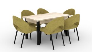 Кухонный гарнитур ADRK Furniture 82 Rodos, зеленый/коричневый цена и информация | Комплекты мебели для столовой | kaup24.ee