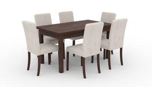 Köögimööbli komplekt ADRK Furniture 81 Rodos, hall/pruun цена и информация | Комплекты мебели для столовой | kaup24.ee
