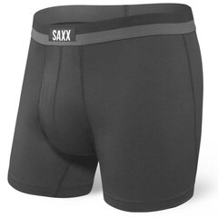 Meeste bokserid, Saxx Sport Mesh Boxer Brief Fly, Must 61358-600 цена и информация | Мужские трусы | kaup24.ee