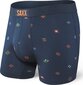 Meeste bokserid, Saxx Vibe Boxer Brief, Sinine - Trail Markers 61391-386 hind ja info | Meeste aluspesu | kaup24.ee