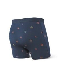 Meeste bokserid, Saxx Vibe Boxer Brief, Sinine - Trail Markers 61391-386 цена и информация | Мужские боксеры | kaup24.ee