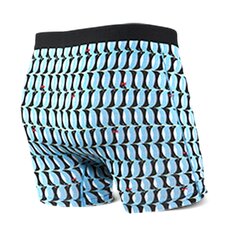 Meeste bokserid, Saxx Ultra Boxer Brief Fly, Sinine - Penguins 61644-599 цена и информация | Мужские боксеры | kaup24.ee