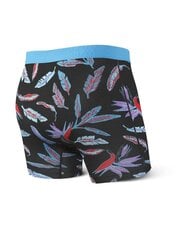 Meeste bokserid, Saxx Ultra Boxer Brief Fly, Must - Birds Of Paradise 63191-386 цена и информация | Мужские трусы | kaup24.ee