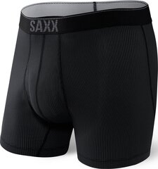 Meeste bokserid, Saxx Quest Qdm Boxer Brief Fly, Must 64053-600 цена и информация | Мужские боксеры | kaup24.ee