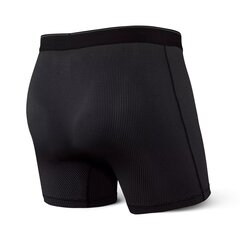 Meeste bokserid, Saxx Quest Qdm Boxer Brief Fly, Must 64053-600 цена и информация | Мужские боксеры | kaup24.ee