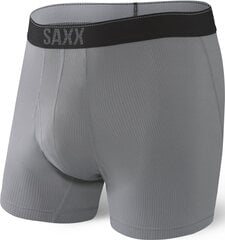 Meeste bokserid, Saxx Quest Qdm Boxer Brief Fly, Dark Charcoal 64055-600 hind ja info | Meeste aluspesu | kaup24.ee