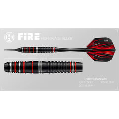 Mängunool Harrows Fire High Grade Alloy Softip, 3 tk., must, punane hind ja info | Harrows Sport, puhkus, matkamine | kaup24.ee