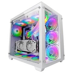 Блок полубашня ATX Galileo Mars Gaming MCV3 PREMIUM XXL Белый RGB цена и информация | Корпуса | kaup24.ee