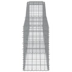 vidaXL kaarekujulised gabioonkorvid 3 tk, 400x50x80/100 cm, raud hind ja info | Aiad ja tarvikud | kaup24.ee