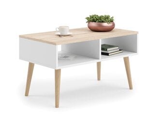 Кофейный столик ADRK Furniture Sana, белый цена и информация | Журнальные столики | kaup24.ee