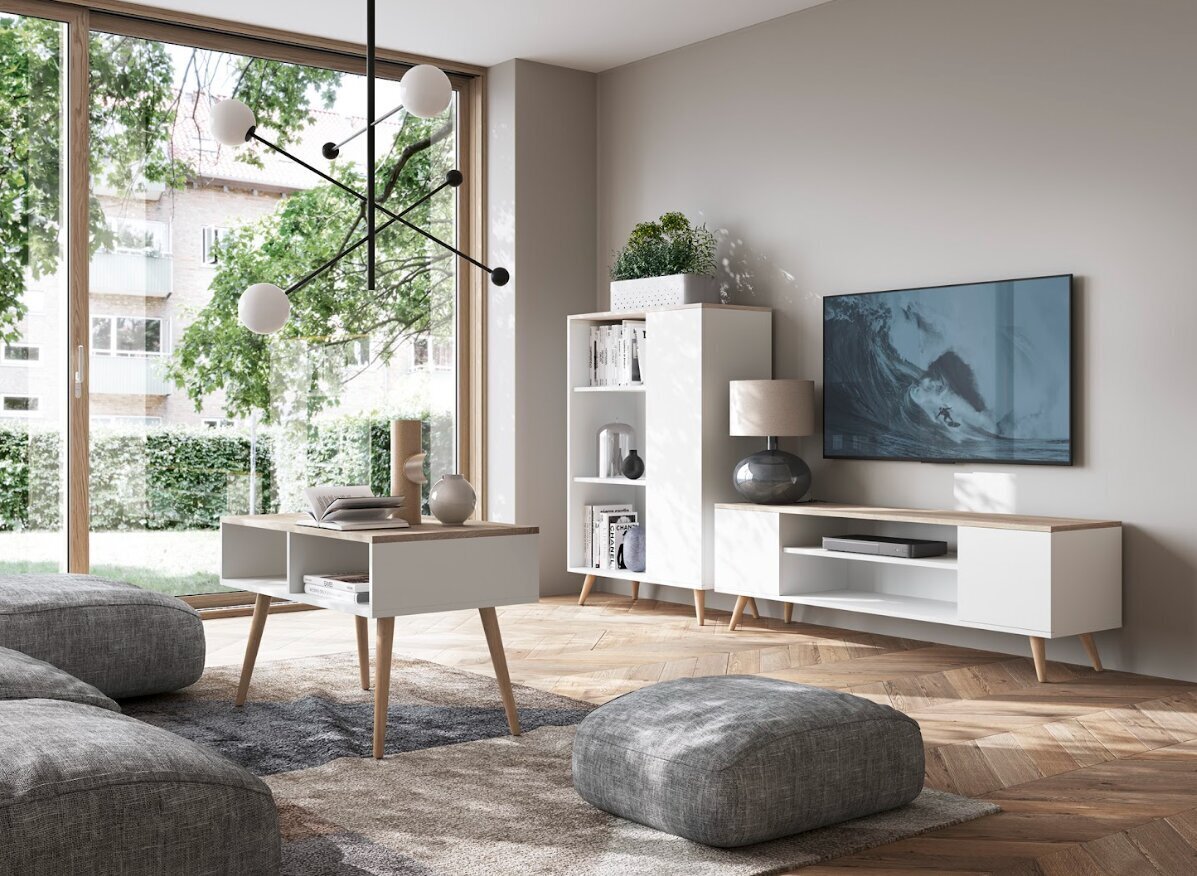 Diivanilaud ADRK Furniture Sana, valge hind ja info | Diivanilauad | kaup24.ee