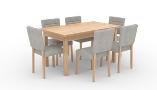 Köögimööbli komplekt ADRK Furniture 80 Rodos, hall/pruun hind ja info | Söögilauakomplektid | kaup24.ee
