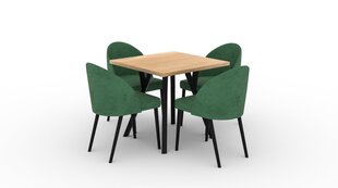 Köögimööbli komplekt ADRK Furniture 84 Rodos, roheline/pruun цена и информация | Комплекты мебели для столовой | kaup24.ee