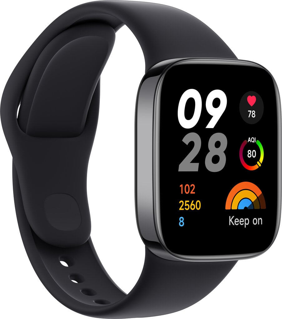 Xiaomi Redmi Watch 3 BHR6851GL, Black цена и информация | Nutikellad (smartwatch) | kaup24.ee