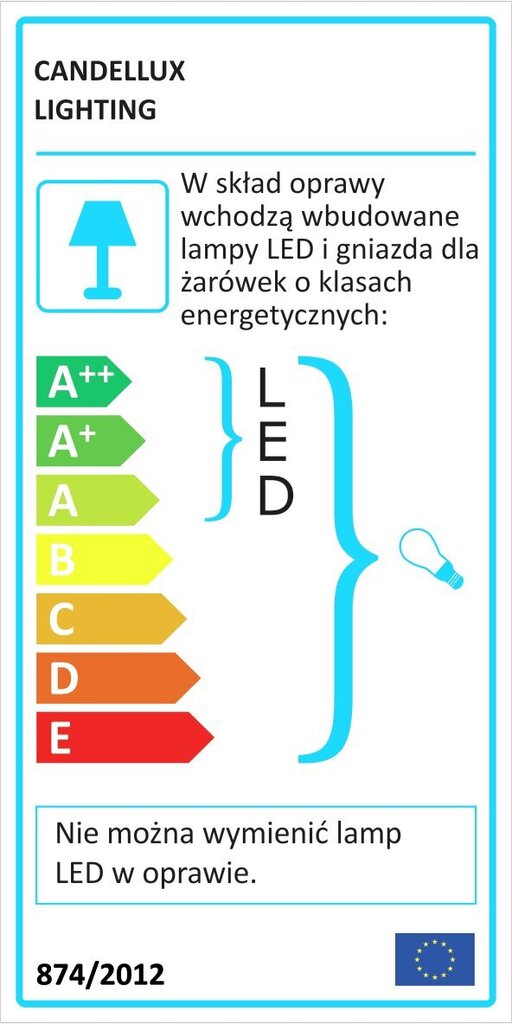 Candellux sisseehitatud LED valgustid SS-22, 3 tk цена и информация | Süvistatavad ja LED valgustid | kaup24.ee