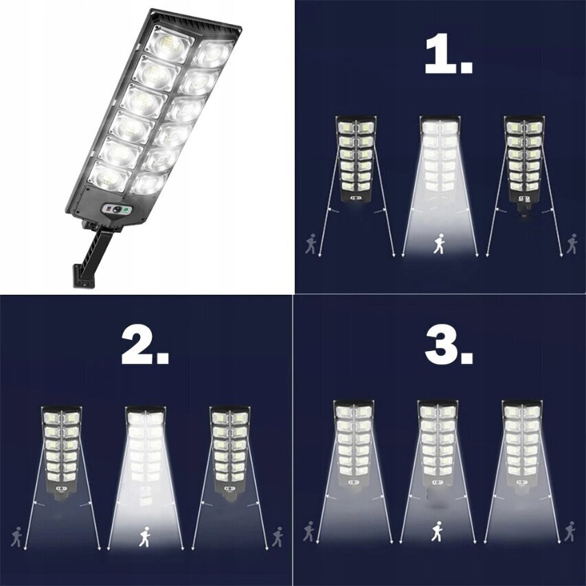Päikeseenergia Lamp 504 LED 1200W hind ja info | Aia- ja õuevalgustid | kaup24.ee