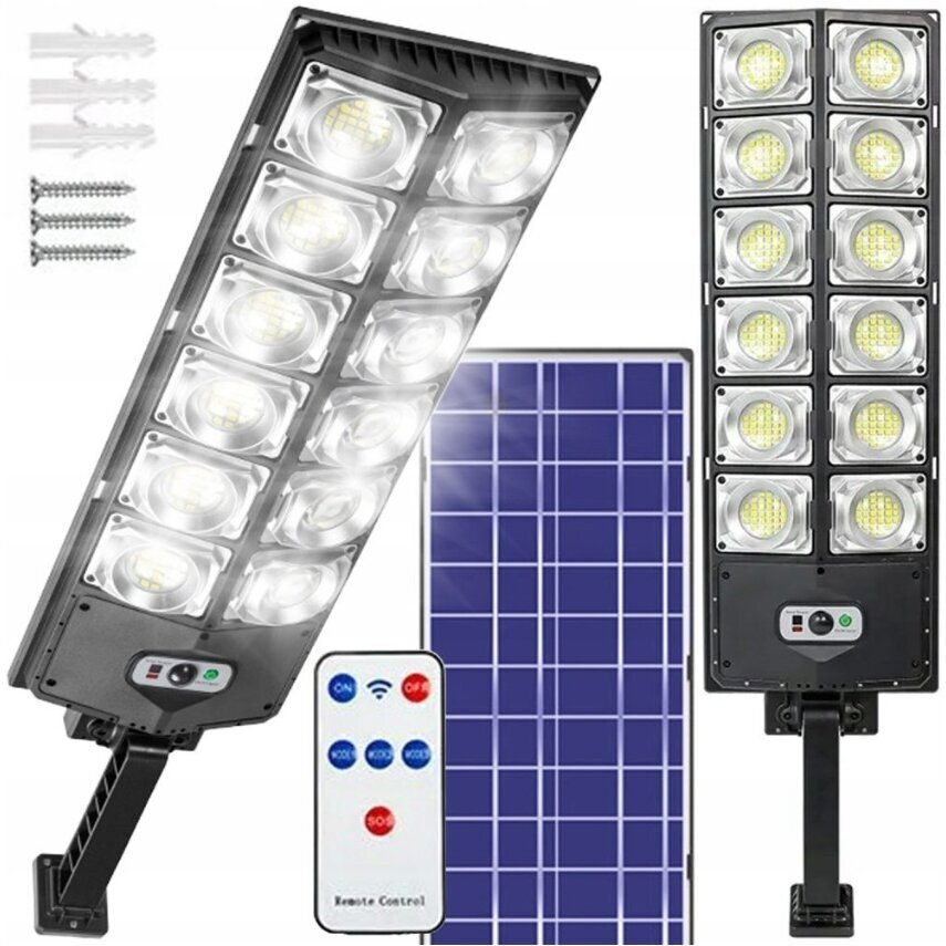 Päikeseenergia Lamp 504 LED 1200W цена и информация | Aia- ja õuevalgustid | kaup24.ee