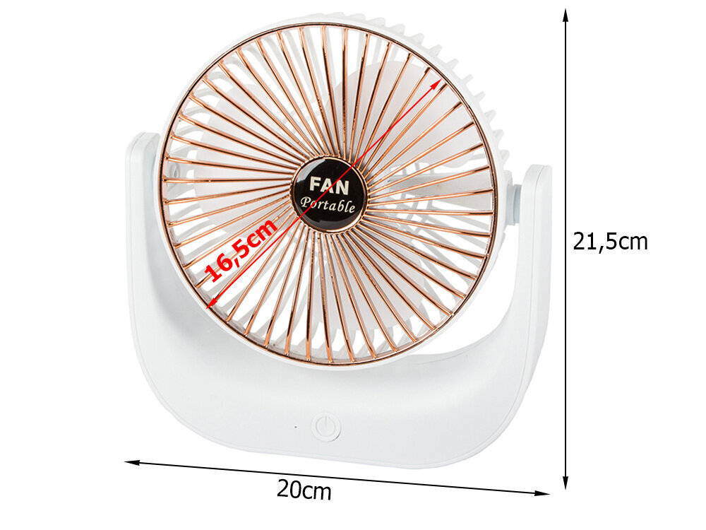 Lauaventilaator USB, akuga цена и информация | Ventilaatorid | kaup24.ee