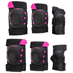 Комплект защиты Raven Dexard Black/Pink (M) цена и информация | Защиты | kaup24.ee