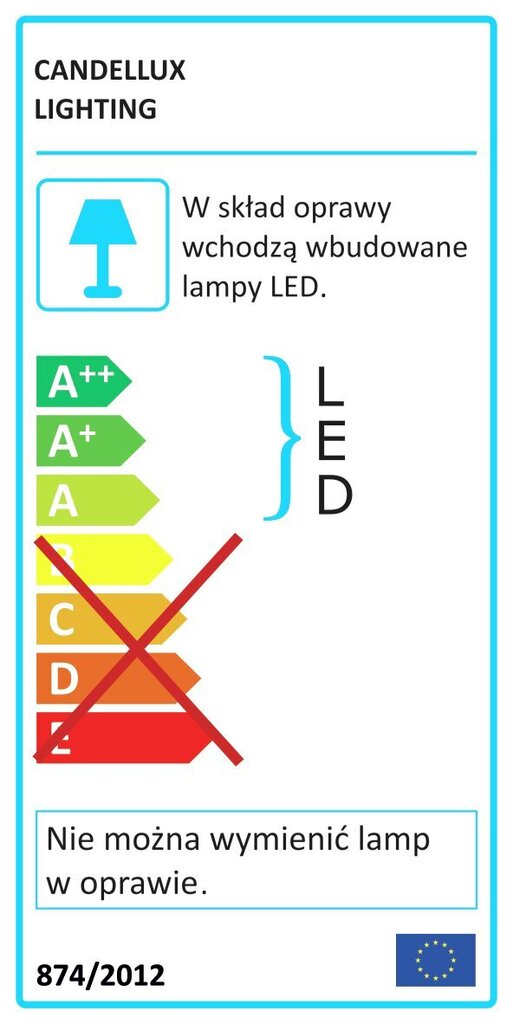 Candellux LED laevalgusti RGB цена и информация | Laelambid | kaup24.ee