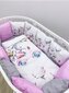 Voodipesukomplekt beebidele, võrevoodi pehmendus цена и информация | Beebide ja laste voodipesu | kaup24.ee