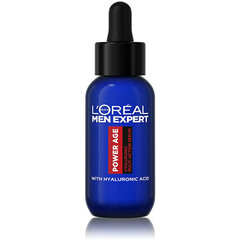 Multifunktsionaalne seerum koos hüaluroonhappega L'oreal Paris Men Expert Power Age, 30 ml hind ja info | Näoõlid, seerumid | kaup24.ee