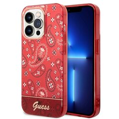 Guess GUHCP14XHGBNHR iPhone 14 Pro Max 6,7" czerwony|red hardcase Bandana Paisley цена и информация | Чехлы для телефонов | kaup24.ee