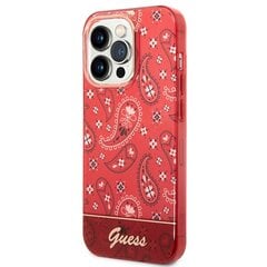 Guess GUHCP14XHGBNHR iPhone 14 Pro Max 6,7" czerwony|red hardcase Bandana Paisley hind ja info | Telefoni kaaned, ümbrised | kaup24.ee