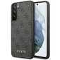 Guess GUHCS23SG4GFGR S23 S911 szary|grey hardcase 4G Metal Gold Logo цена и информация | Telefoni kaaned, ümbrised | kaup24.ee