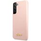 Guess GUHCS23MLSLMGPP S23+ S916 różowy|pink hardcase Silicone Script Metal Logo hind ja info | Telefoni kaaned, ümbrised | kaup24.ee