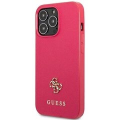 Guess GUHCP13LPS4MF iPhone 13 Pro | 13 6,1" różowy|pink hardcase Saffiano 4G Small Metal Logo цена и информация | Чехлы для телефонов | kaup24.ee