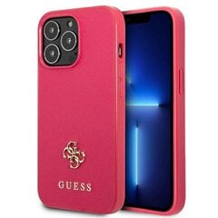 Guess GUHCP13XPS4MF iPhone 13 Pro Max 6,7" różowy|pink hardcase Saffiano 4G Small Metal Logo hind ja info | Telefoni kaaned, ümbrised | kaup24.ee