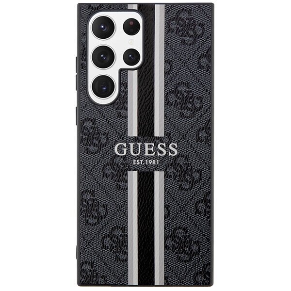 Guess GUHCS23LP4RPSK S23 Ultra S918 czarny|black hardcase 4G Printed Stripe цена и информация | Telefoni kaaned, ümbrised | kaup24.ee