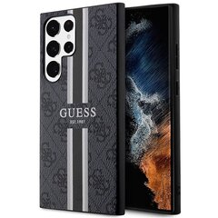 Guess GUHCS23LP4RPSK S23 Ultra S918 czarny|black hardcase 4G Printed Stripe цена и информация | Чехлы для телефонов | kaup24.ee