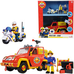 Tuletõrjuja Sam komplekt Venus tuletõrjeauto ja motoroller + tarvikud hind ja info | Poiste mänguasjad | kaup24.ee