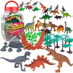 Jurassic Park suur dinosauruste komplekt, figuurid konteineris, 55 tk. цена и информация | Drewniana Wieża Piramida Kura Nakładanie Kolorowych Kwadratów LD-15 15276 | kaup24.ee