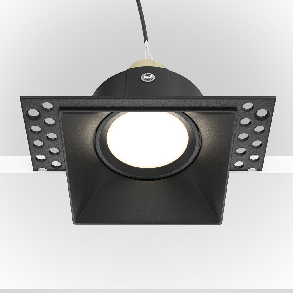 Lamp Maytoni Technical Downlight Dot DL042-01-SQ-B Must hind ja info | Süvistatavad ja LED valgustid | kaup24.ee